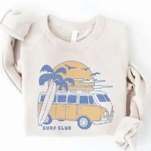 Surf Club Graphic sweatshirt - Cream